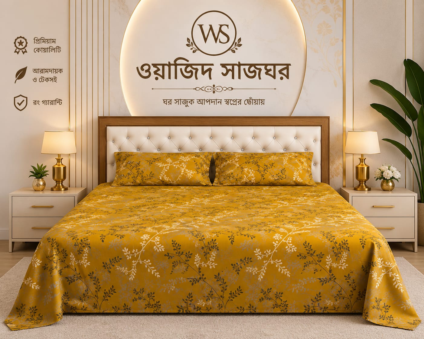 premium twill bed sheet code 444